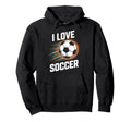 I Love Soccer Vibrant Ball Explosion Hoodie - Trendy Graphic for Adults - T-Shirt, Sweatshirt, Hoodie