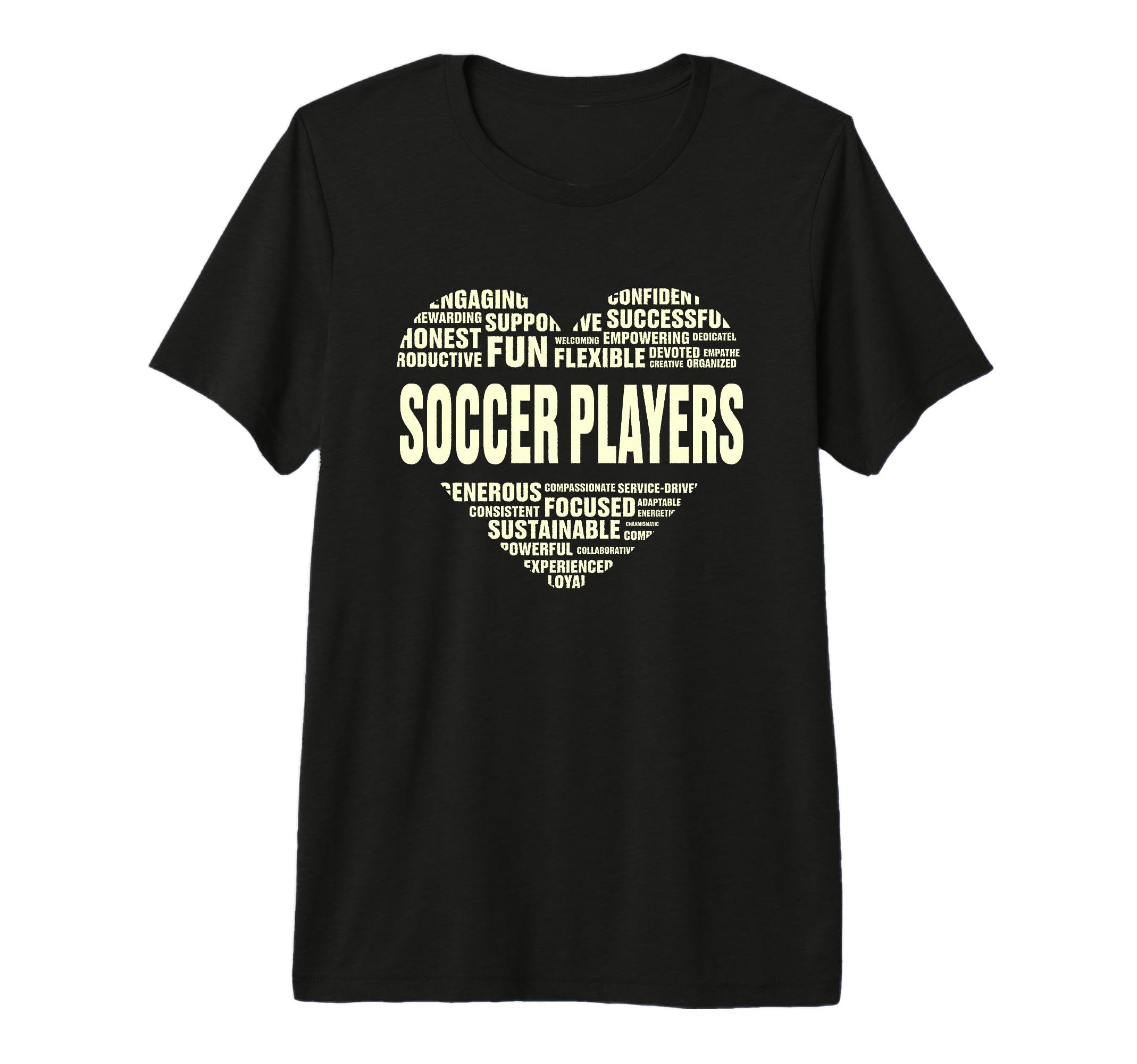 Love Heart Facts Soccer Players T-Shirt - Fun Novelty Design for Adults - T-Shirt, Sweatshirt, Hoodie