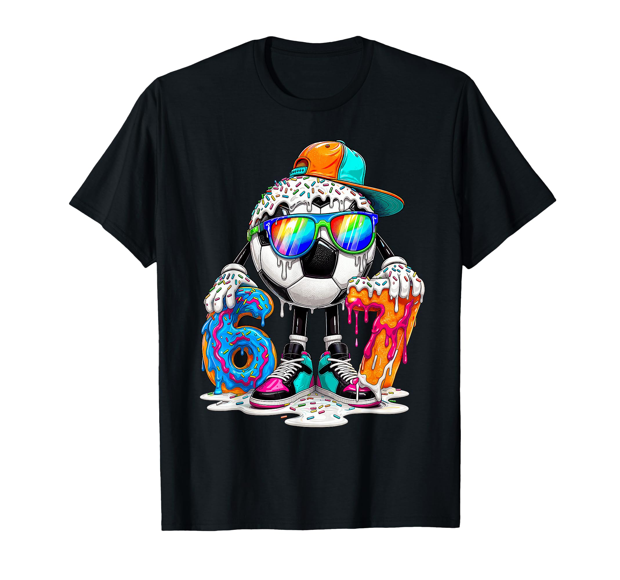 I Was 6 Now Im 7 Years Old Soccer 6 7 T-Shirt - Trendy Graphic Men Women - T-Shirt, Sweatshirt, Hoodie