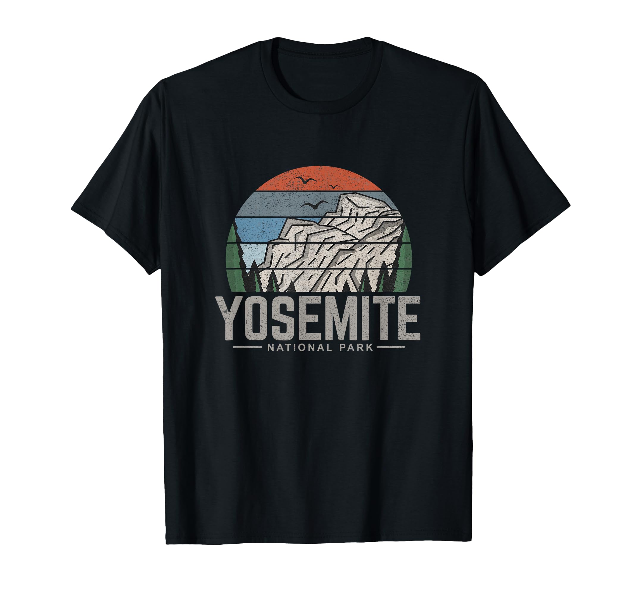Yosemite National Park Hiking T-Shirt - Custom Art Print Men Women - T-Shirt, Sweatshirt, Hoodie