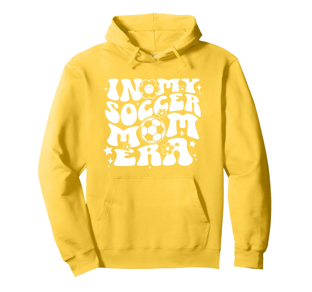 My Soccer Mom Era Groovy Soccer Mama Hoodie - Streetwear Style Men Women - T-Shirt, Sweatshirt, Hoodie