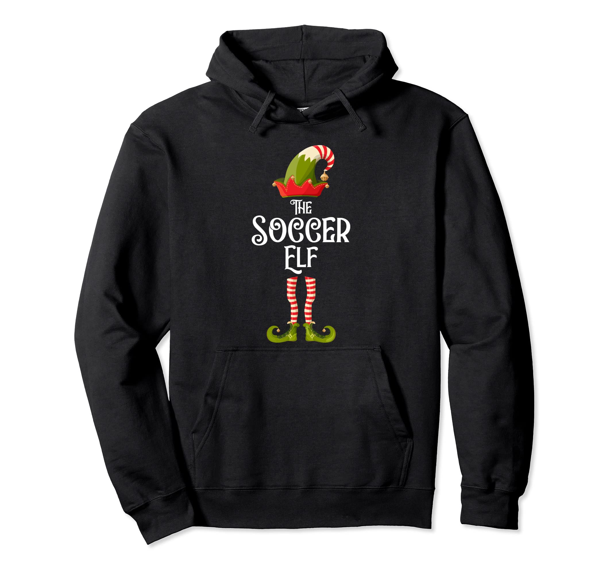 Soccer Elf Matching Family Group Elves Hoodie - Unique Graphic for Adults - T-Shirt, Sweatshirt, Hoodie