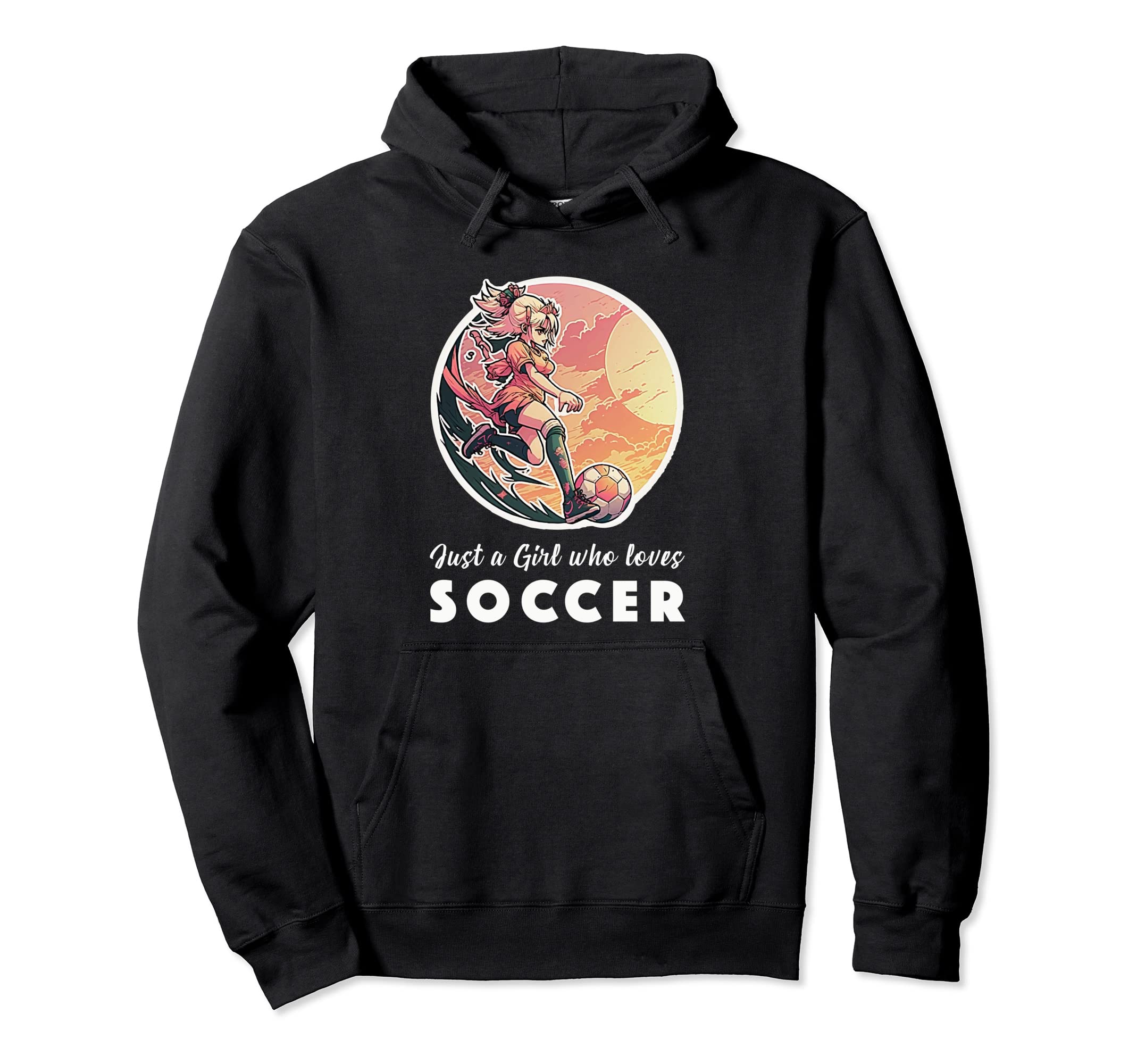 Soccer Anime Manga Unicorn Soccer Hoodie - Minimalist Print for Adults - T-Shirt, Sweatshirt, Hoodie