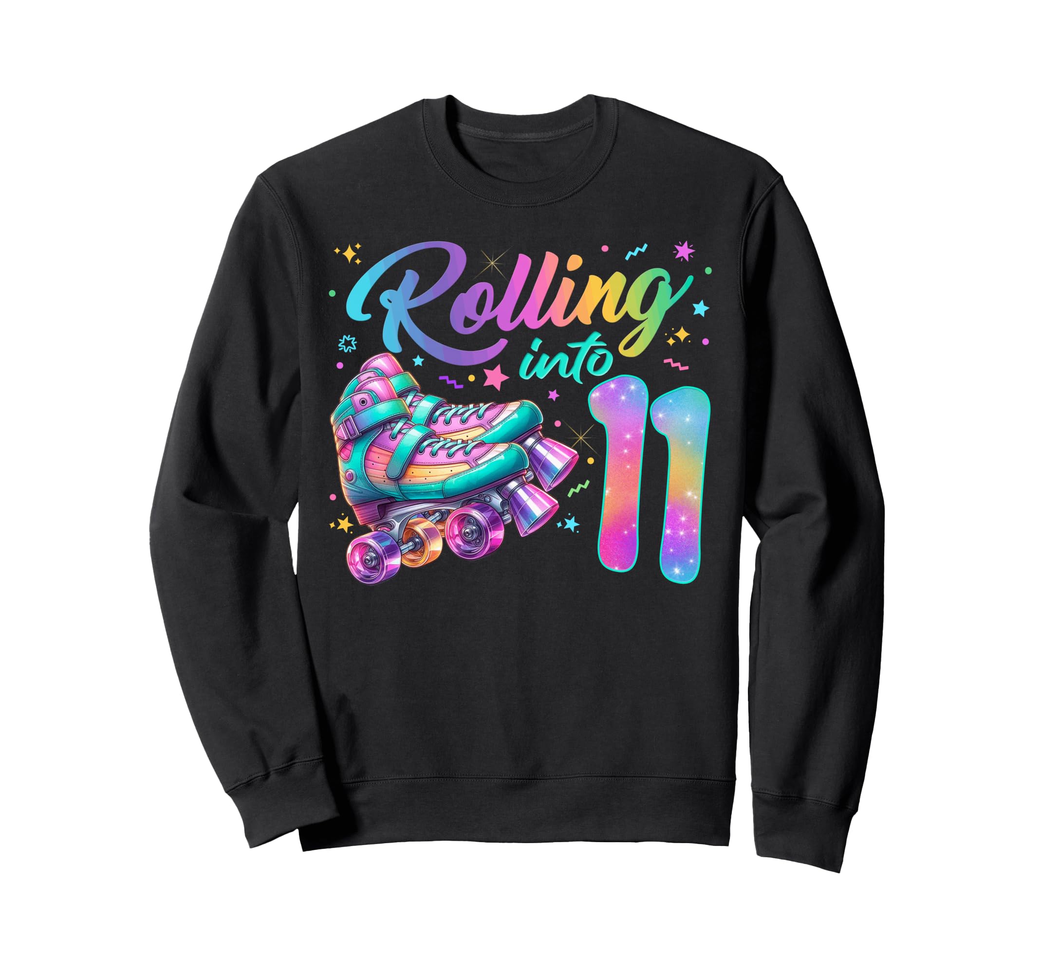 Roller Skates Birthday Skating Party Sweatshirt - Unique Graphic Men Women - T-Shirt, Sweatshirt, Hoodie