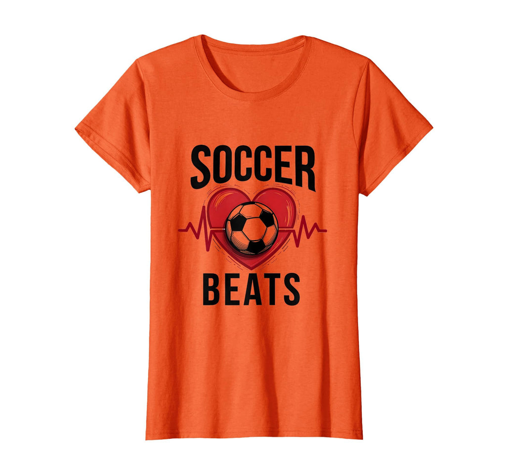 Soccer Heart Beats Passionate Fan T-Shirt - Minimalist Print for Adults - T-Shirt, Sweatshirt, Hoodie
