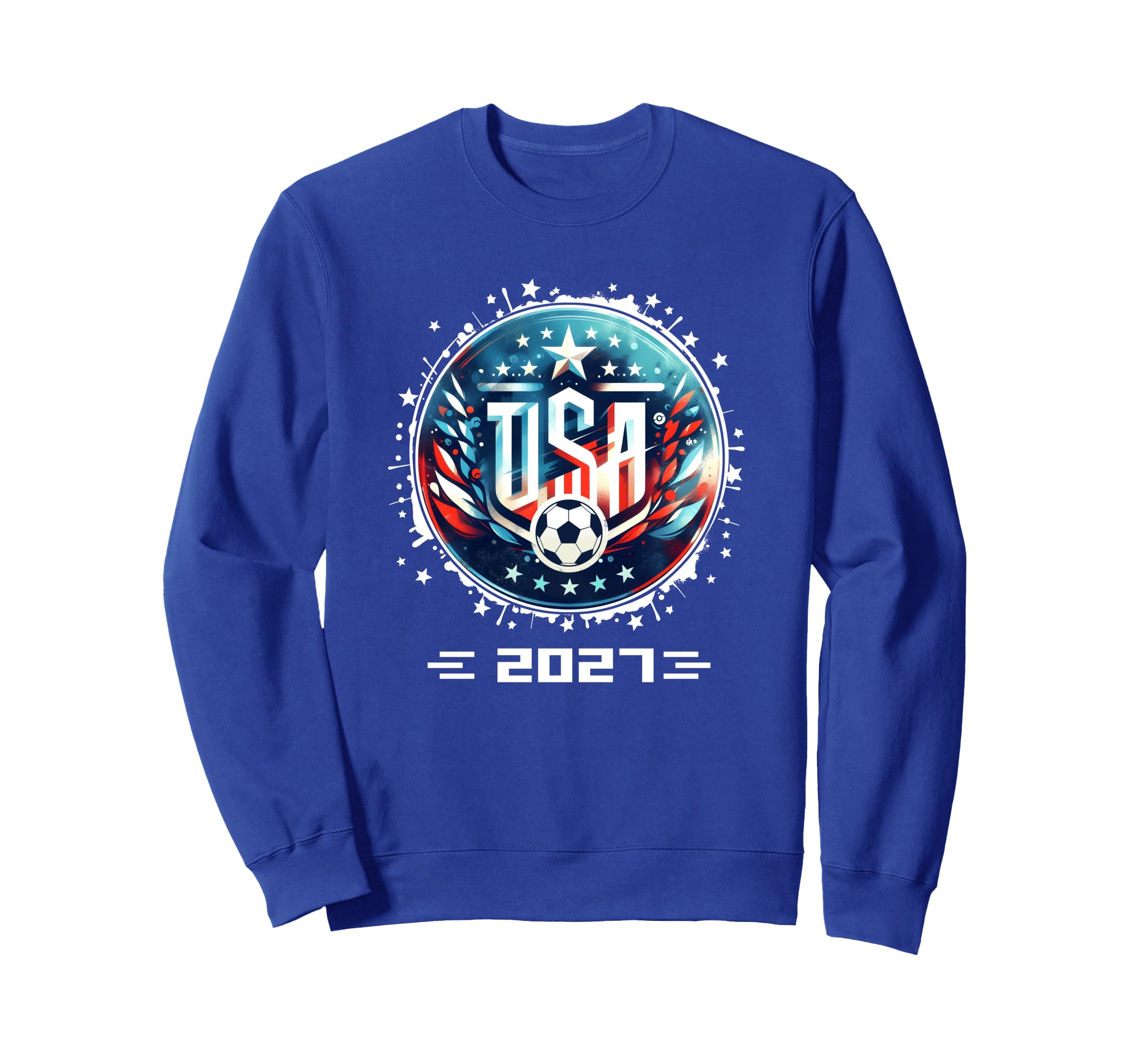 American Flag Soccer Soccer 2027 Sweatshirt - Custom Art Print for Adults - T-Shirt, Sweatshirt, Hoodie