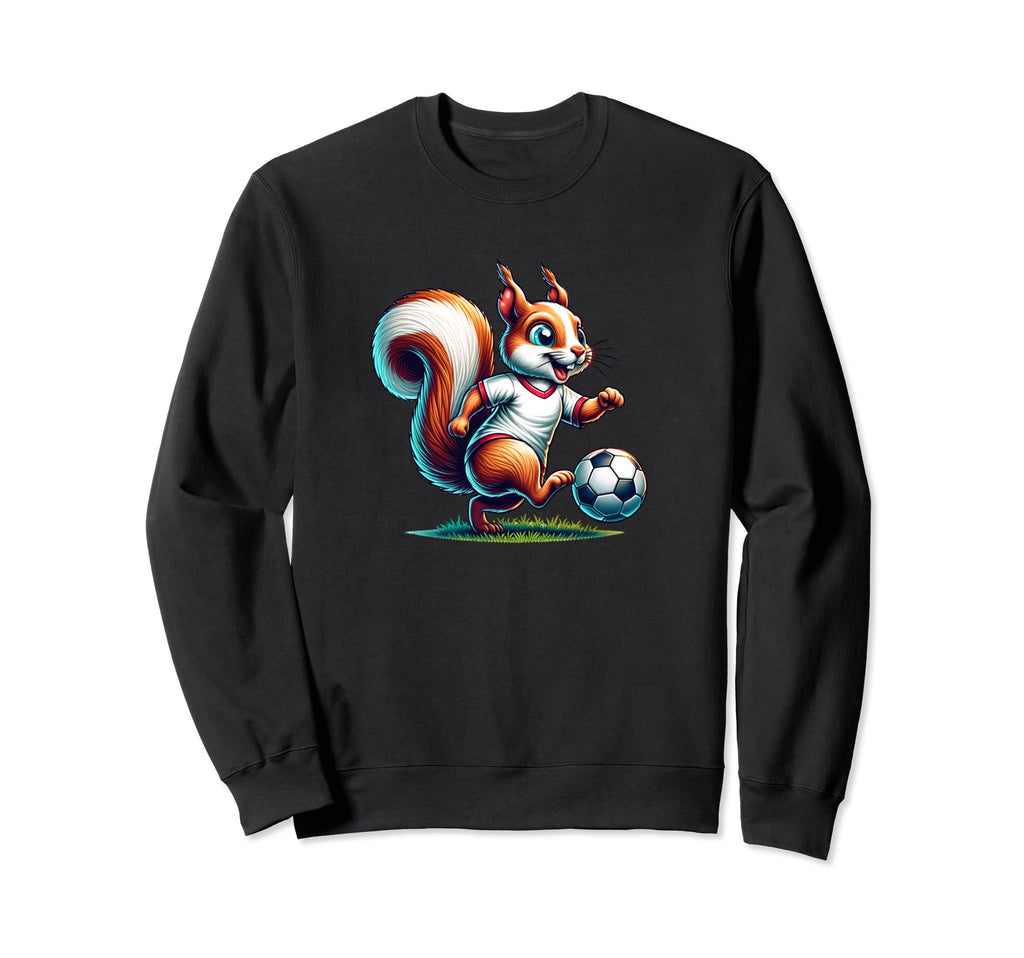 Soccer Sport Squirrel Enthusiast Sweatshirt - Fun Novelty Design Men Women - T-Shirt, Sweatshirt, Hoodie