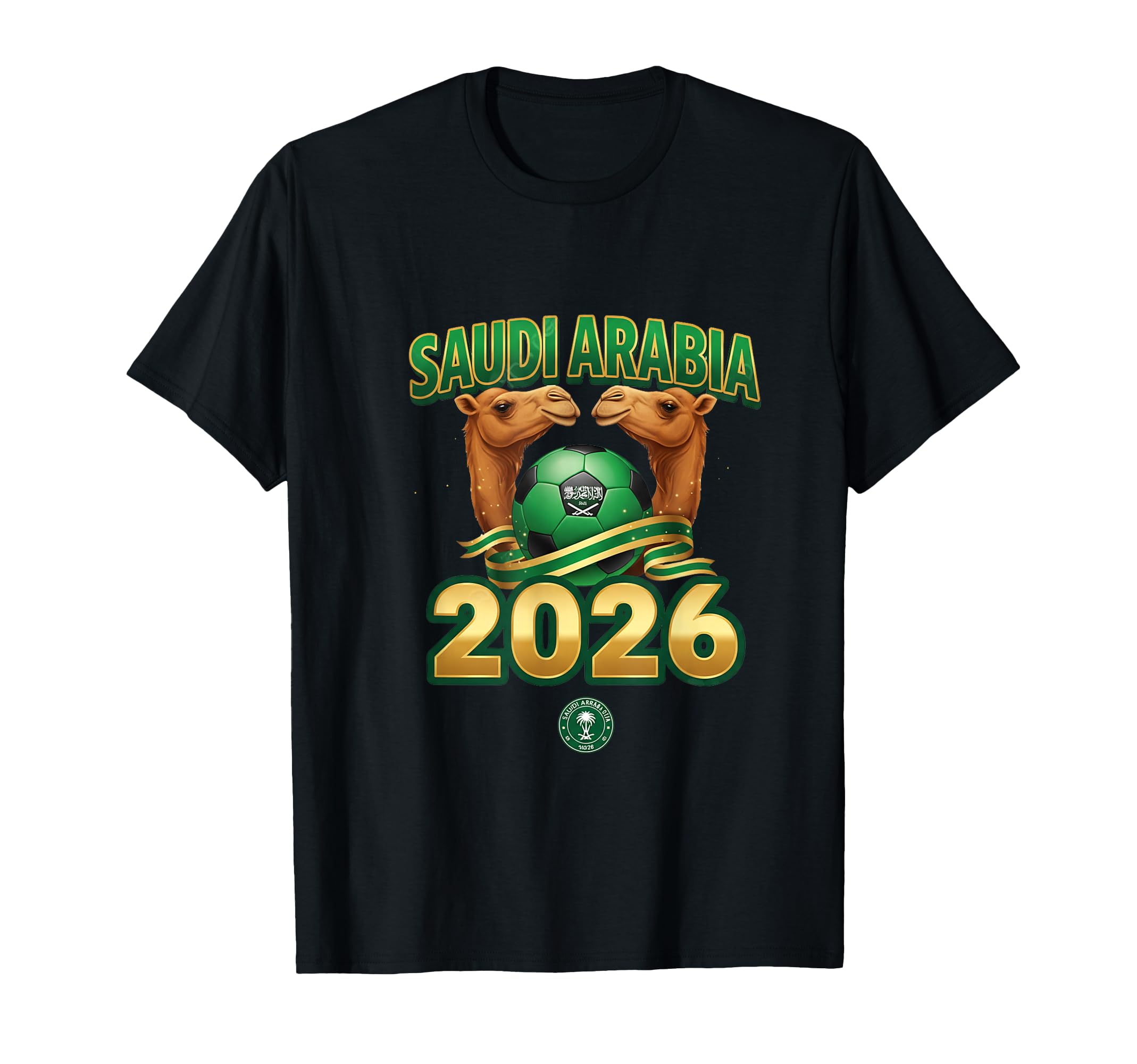Soccer 2026 Saudi Arabia Team T-Shirt - Aesthetic Graphic for Adults - T-Shirt, Sweatshirt, Hoodie