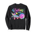 Roller Skates Birthday Disco Ball Sweatshirt - Casual Everyday Wear Unisex - T-Shirt, Sweatshirt, Hoodie