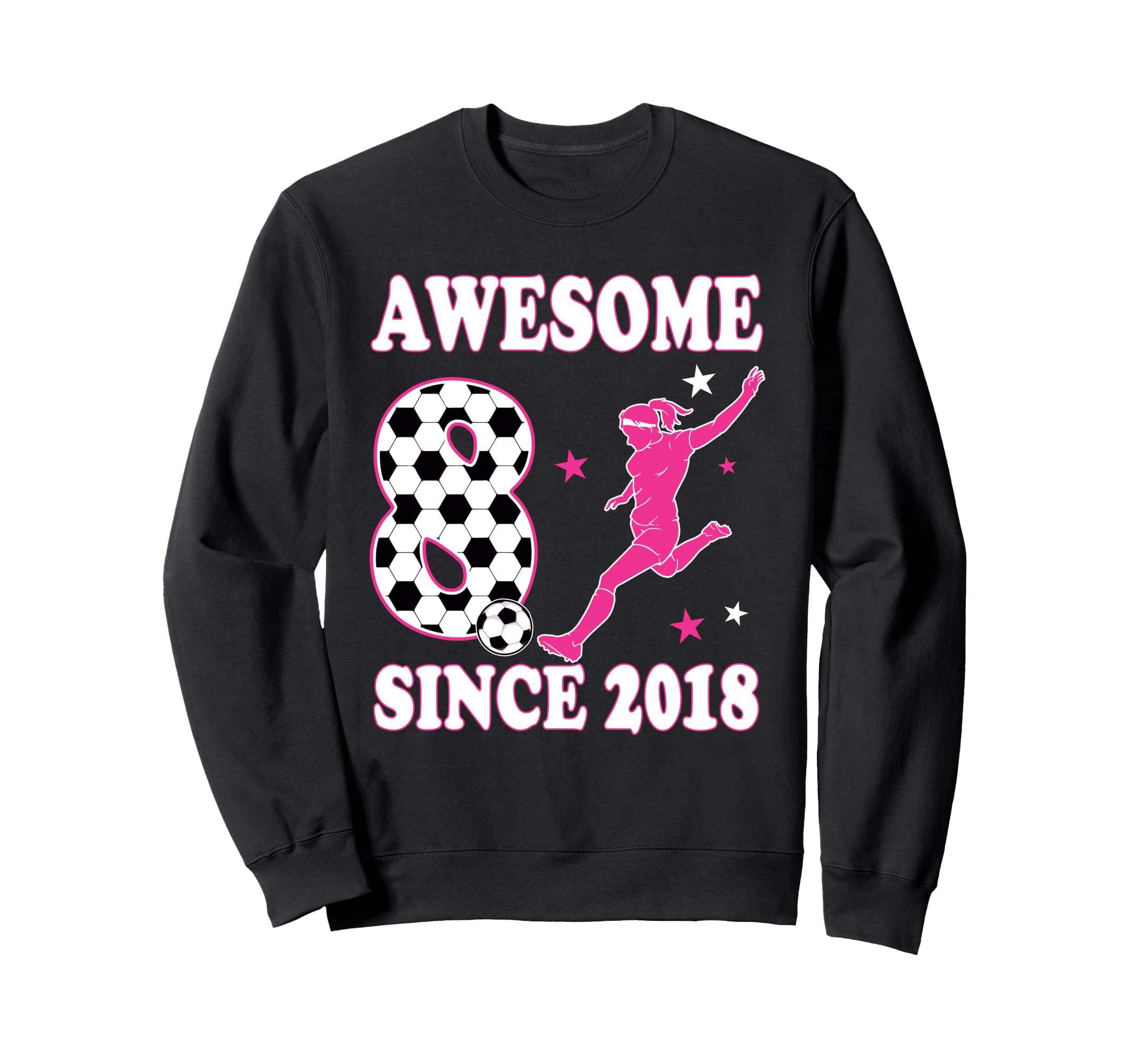 8 Year Old Awesome Since 2018 Sweatshirt - Unique Graphic Men Women - T-Shirt, Sweatshirt, Hoodie