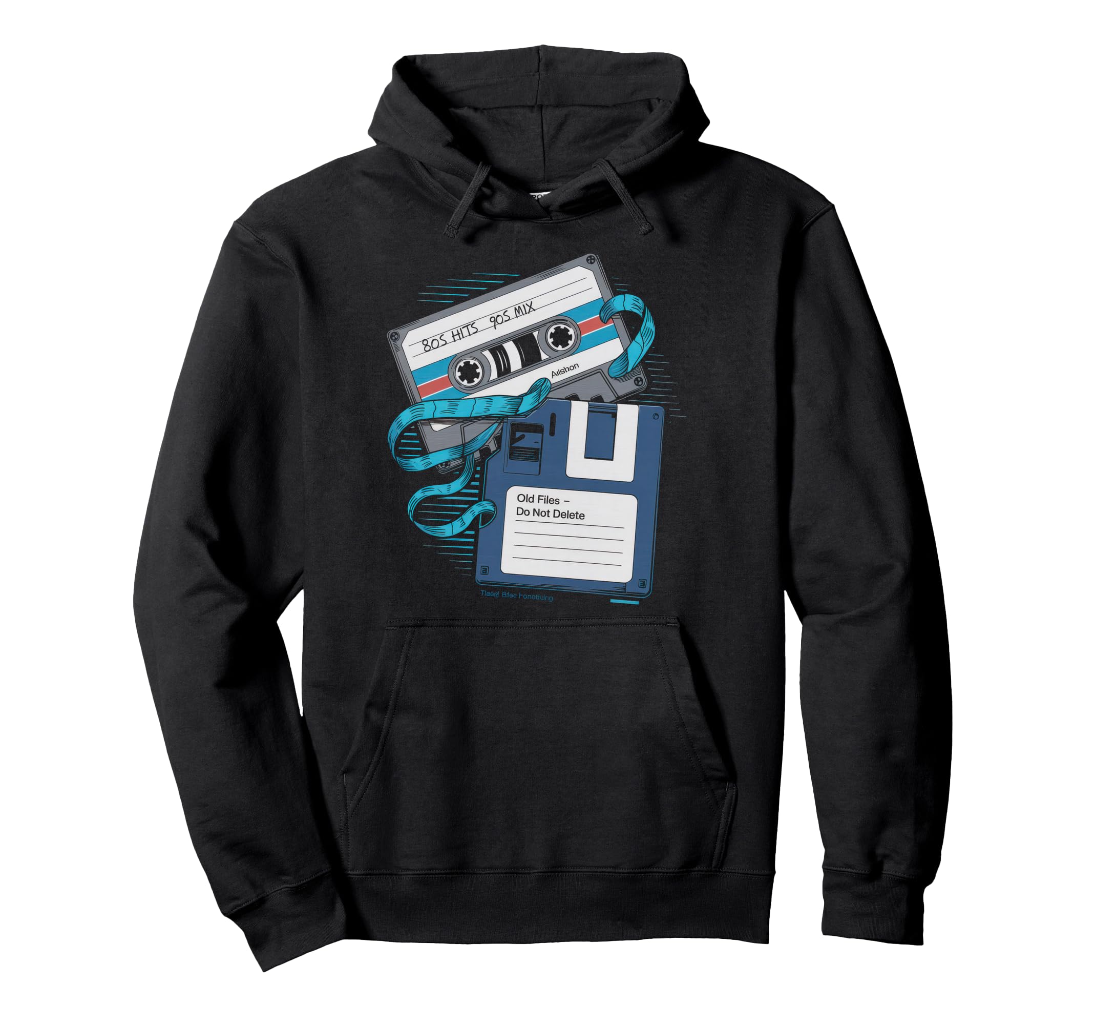 Cassette 80S 90S Party Mixtape Tape Hoodie - Aesthetic Graphic for Adults - T-Shirt, Sweatshirt, Hoodie