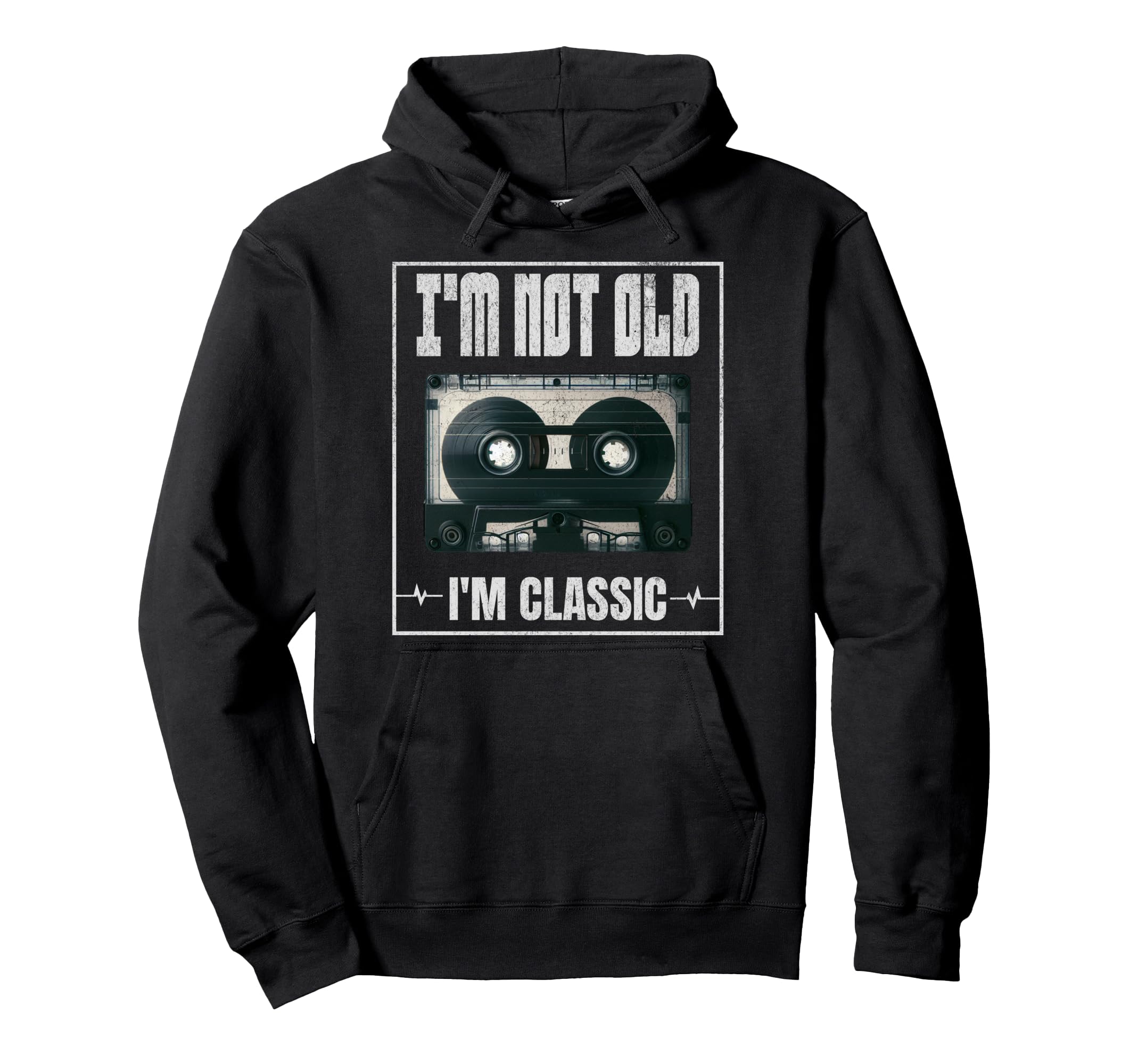 Im Not Old Im Funny Cassette Tape Vibe Hoodie - Aesthetic Graphic Unisex - T-Shirt, Sweatshirt, Hoodie