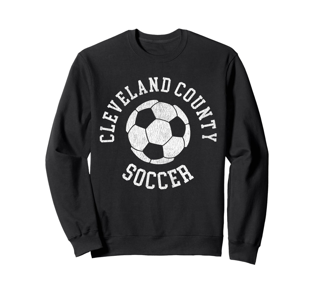 Cleveland County Soccer Distressed 90S Sweatshirt - Graphic Print Unisex - T-Shirt, Sweatshirt, Hoodie