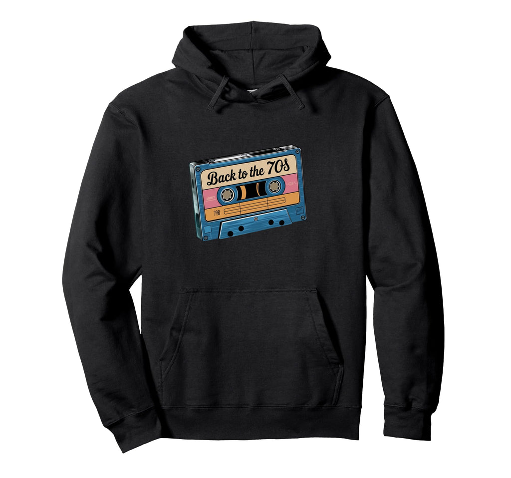 Groovy 70S Music Nostalgia Hoodie - Casual Everyday Wear Men Women - T-Shirt, Sweatshirt, Hoodie
