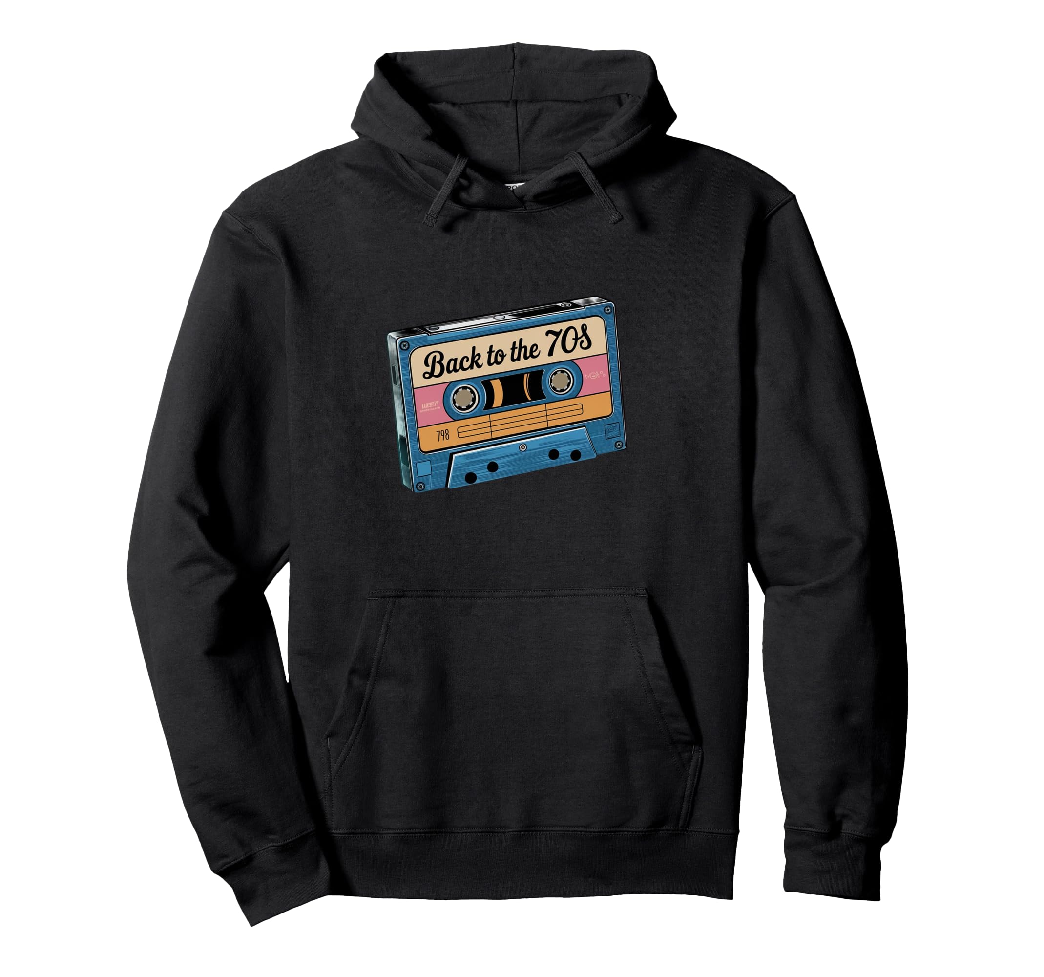 Groovy 70S Music Nostalgia Hoodie - Casual Everyday Wear Men Women - T-Shirt, Sweatshirt, Hoodie