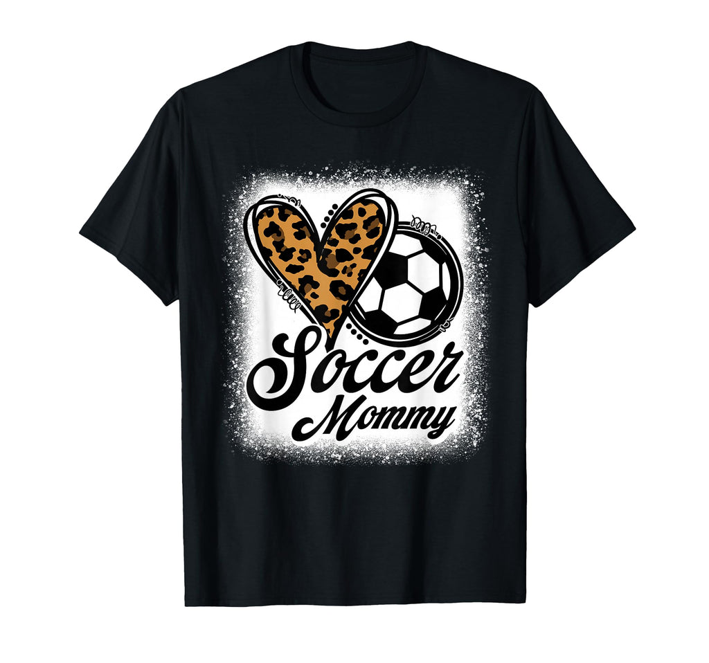 Soccer Mommy Leopard Heart T-Shirt - Aesthetic Graphic for Adults - T-Shirt, Sweatshirt, Hoodie