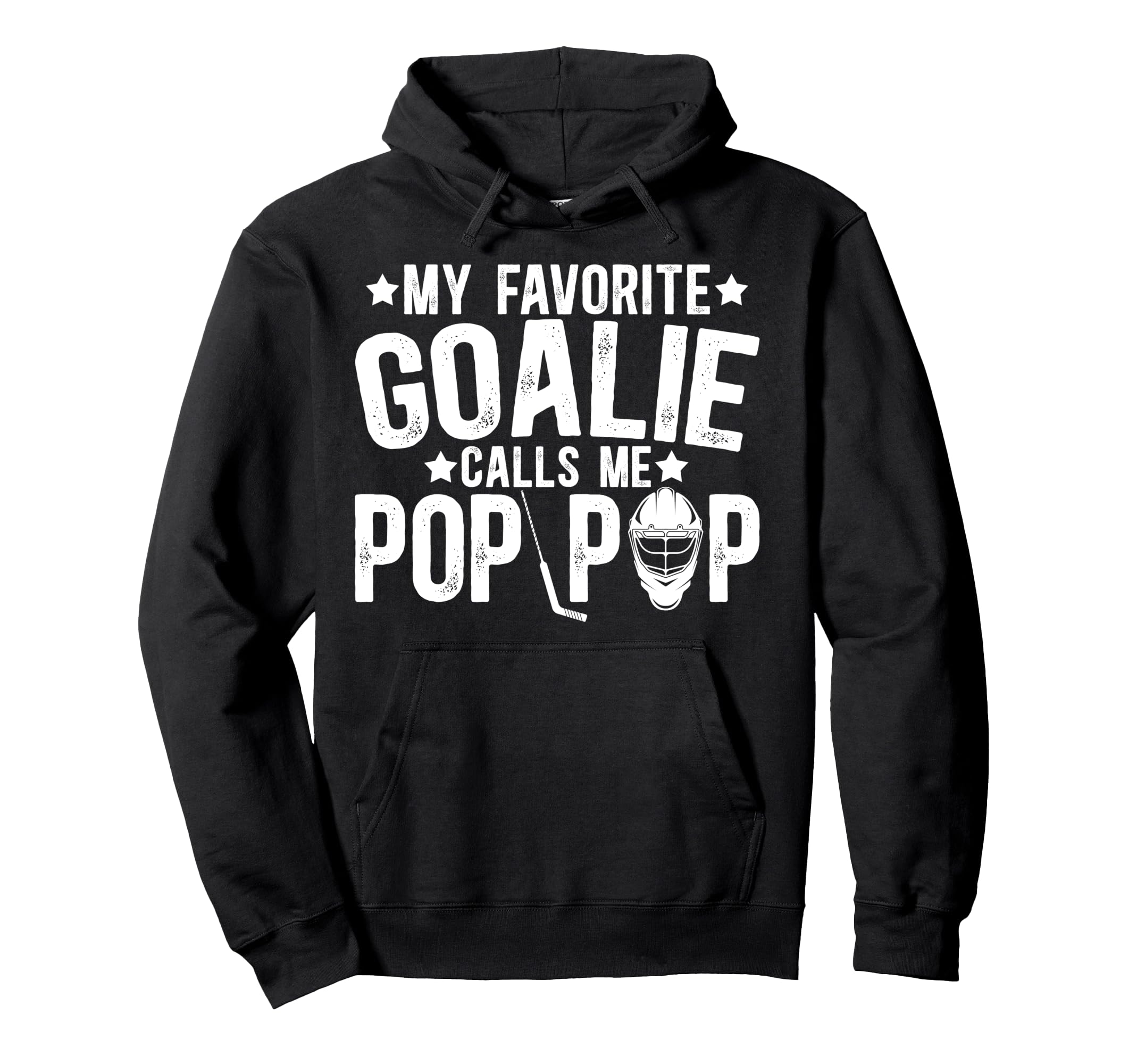 Proud Ice Hockey Goalie Pop Pop Ice Hoodie - Novelty Apparel for Adults - T-Shirt, Sweatshirt, Hoodie