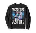 80S Arcade Nostalgia Pixel Art Sweatshirt - Novelty Apparel for Adults - T-Shirt, Sweatshirt, Hoodie