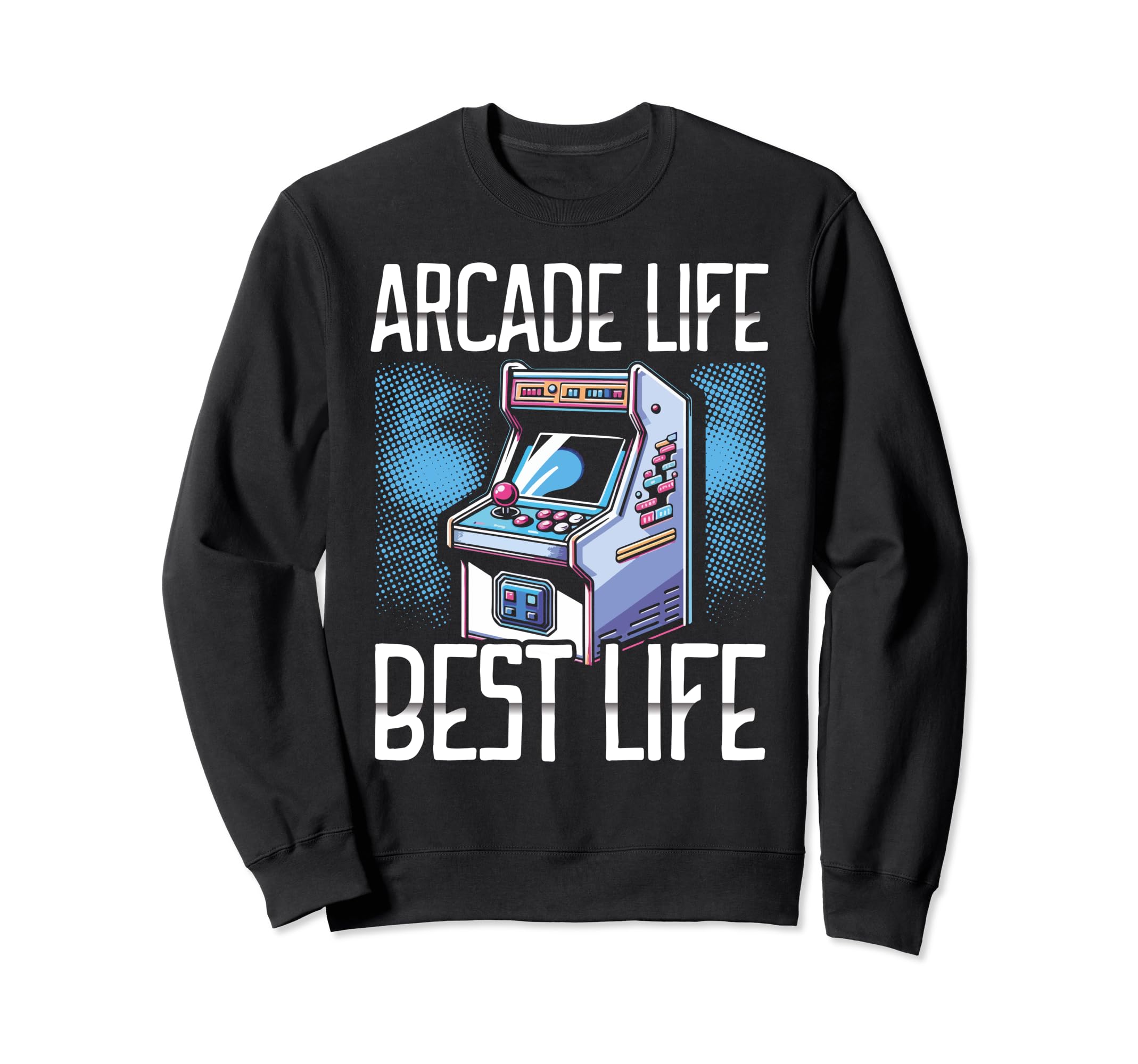 80S Arcade Nostalgia Pixel Art Sweatshirt - Novelty Apparel for Adults - T-Shirt, Sweatshirt, Hoodie