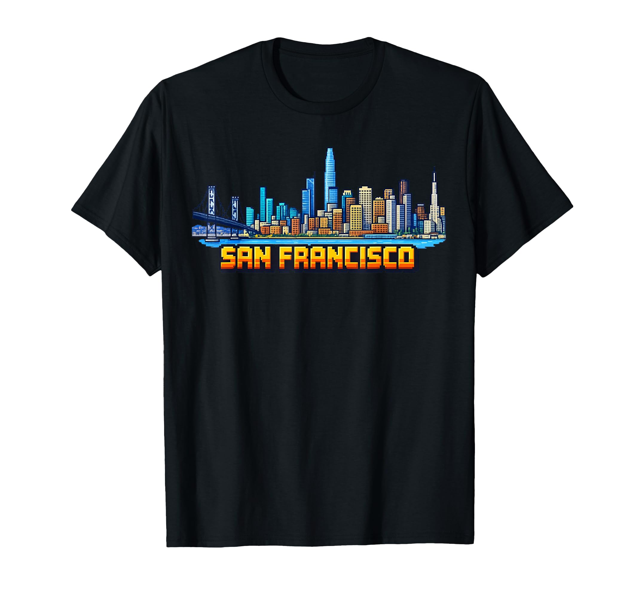 San Francisco 8 Bit Video Arcade Gamer T-Shirt - Aesthetic Graphic Unisex - T-Shirt, Sweatshirt, Hoodie