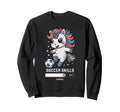 Unicorn Soccer Skills Loading Sweatshirt - Minimalist Print for Adults - T-Shirt, Sweatshirt, Hoodie