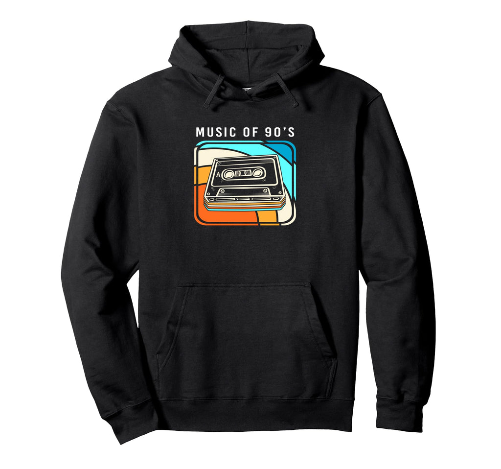 Silhouette 90S Cassette Tape Music 90S Hoodie - Graphic Print Men Women - T-Shirt, Sweatshirt, Hoodie