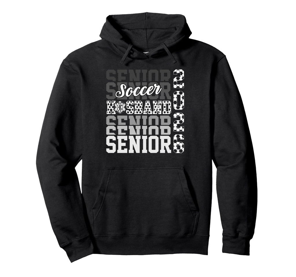2026 Soccer Senior Husband Graduation Hoodie - Minimalist Print for Adults - T-Shirt, Sweatshirt, Hoodie