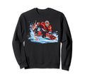 Ice Hockey Goalie Goaltender Sweatshirt - Fun Novelty Design for Adults - T-Shirt, Sweatshirt, Hoodie