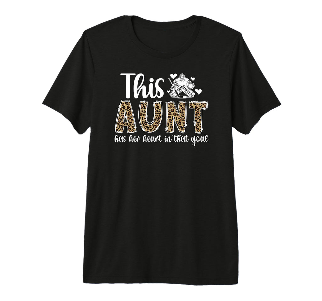 Proud Hockey Goalie Aunt Hockey T-Shirt - Aesthetic Graphic Unisex - T-Shirt, Sweatshirt, Hoodie