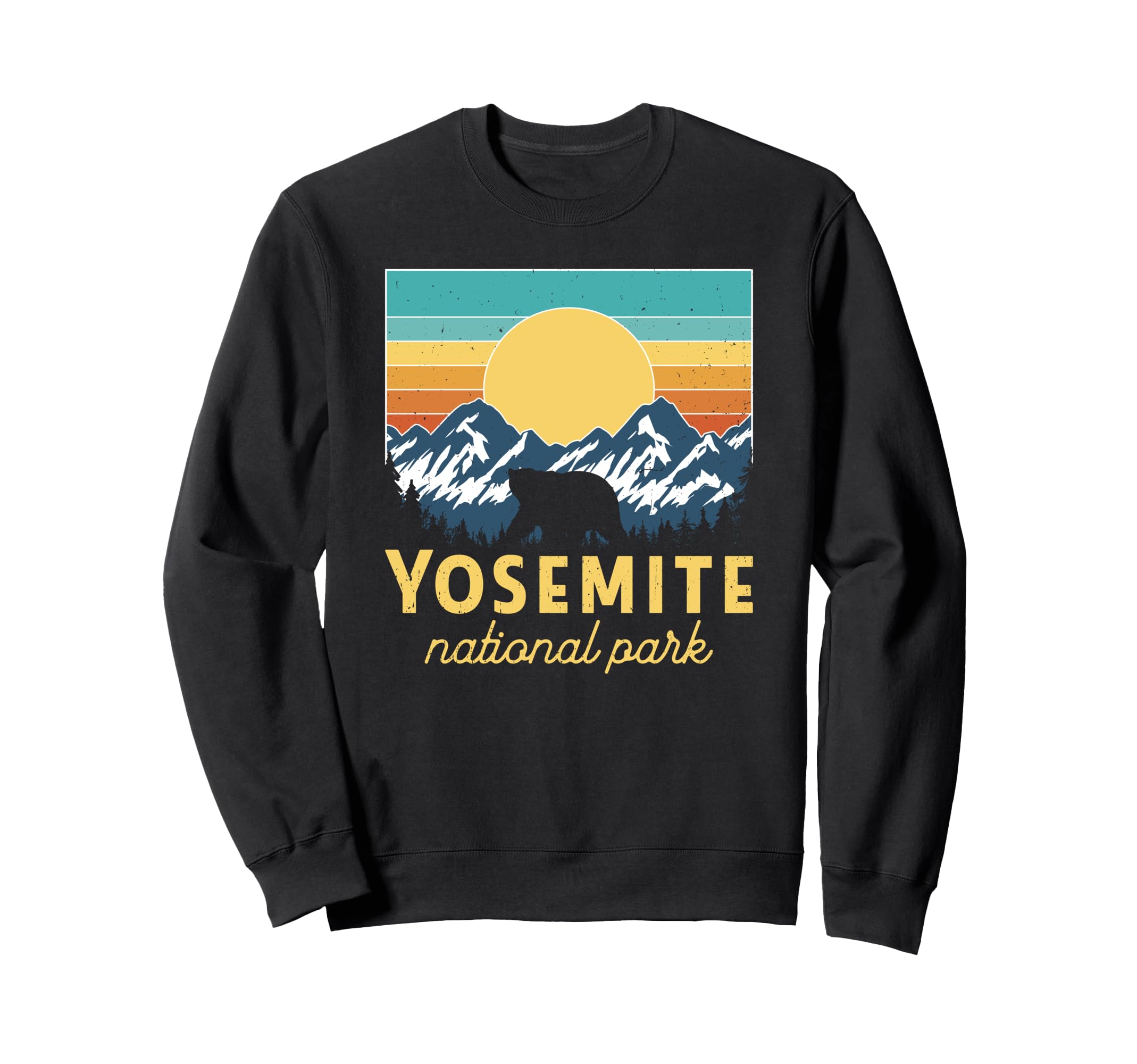 Yosemite National Park Sunset Sweatshirt - Casual Everyday Wear Unisex - T-Shirt, Sweatshirt, Hoodie