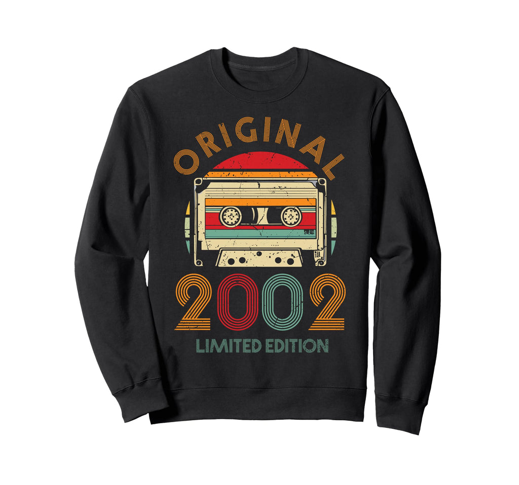2002 Cassette Tape 24Th Birthday Sweatshirt - Aesthetic Graphic for Adults - T-Shirt, Sweatshirt, Hoodie