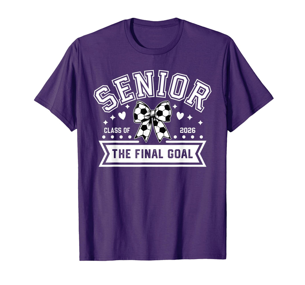 Senior Soccer Class 2026 Soccer T-Shirt - Aesthetic Graphic Unisex - T-Shirt, Sweatshirt, Hoodie