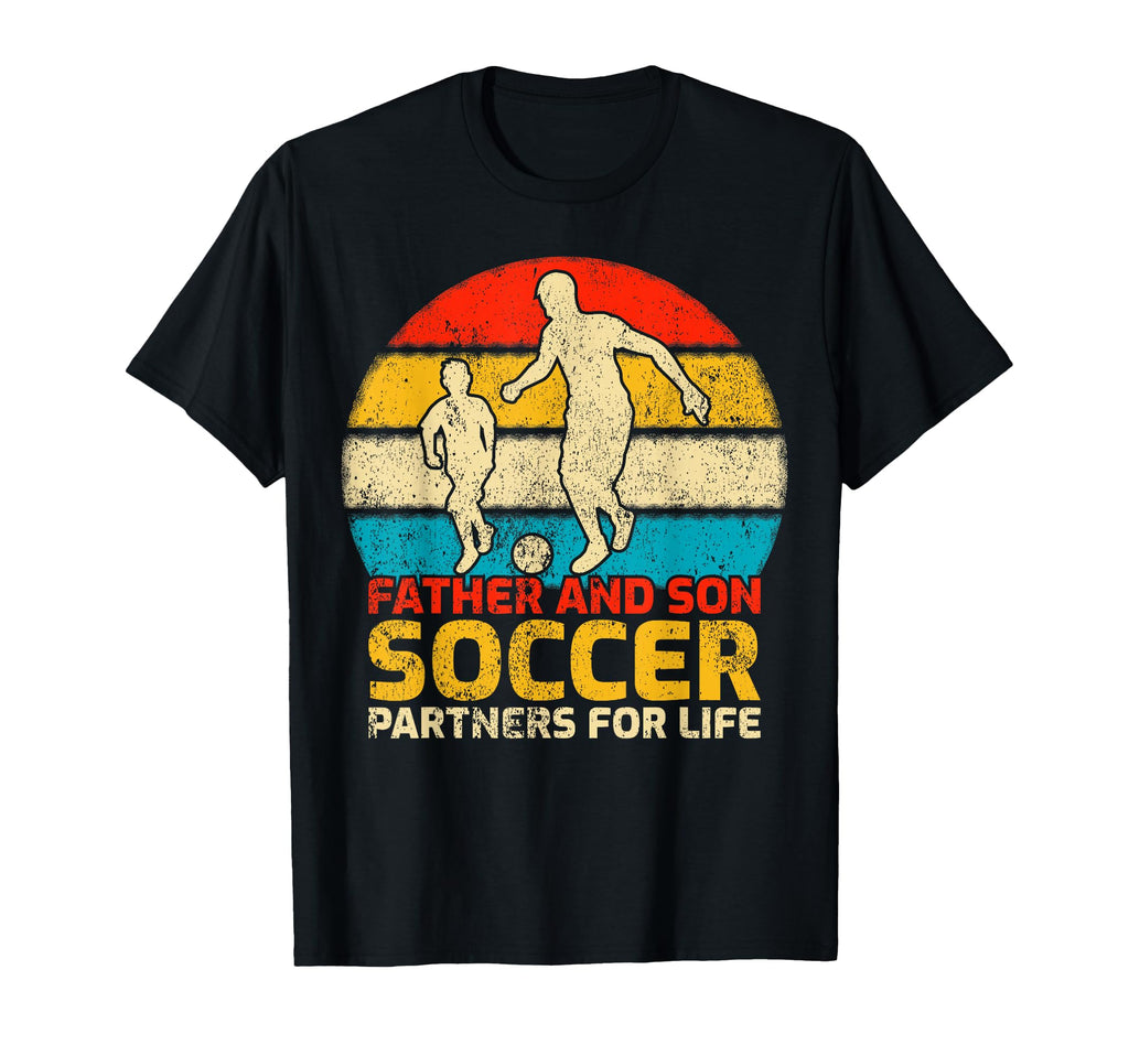 Father And Son Soccer Player Fathers Day T-Shirt - Unique Graphic Men Women - T-Shirt, Sweatshirt, Hoodie