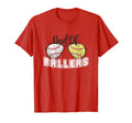 Mens Dad Ballers Baseball Softball T-Shirt - Graphic Print Men Women - T-Shirt, Sweatshirt, Hoodie