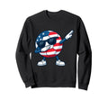 Dabbing Soccer American Ball Sweatshirt - Aesthetic Graphic for Adults - T-Shirt, Sweatshirt, Hoodie