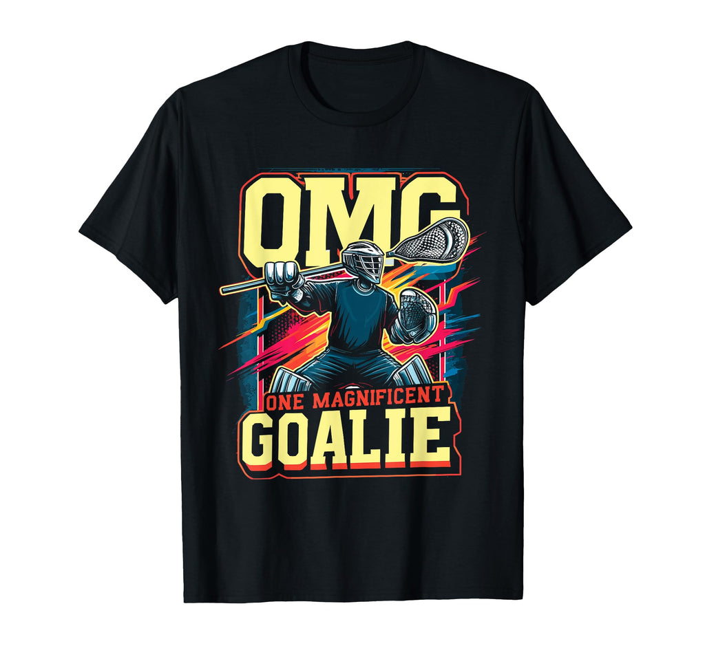 Goalkeeper Lacrosse Goalie Lacrosse T-Shirt - Aesthetic Graphic for Adults - T-Shirt, Sweatshirt, Hoodie