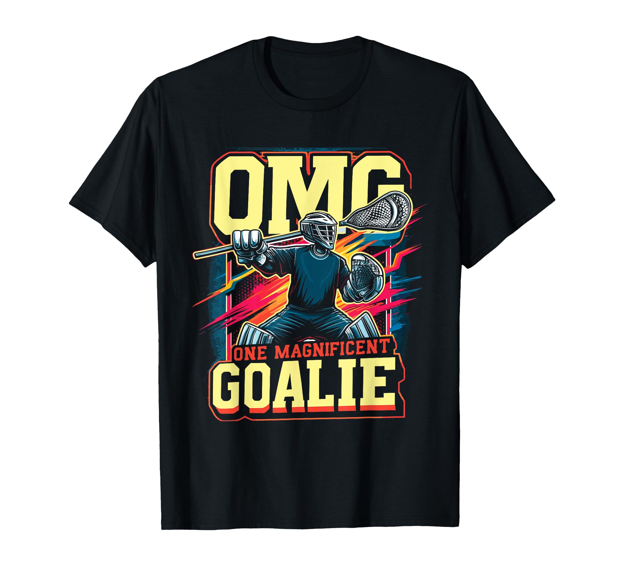 Goalkeeper Lacrosse Goalie Lacrosse T-Shirt - Aesthetic Graphic for Adults - T-Shirt, Sweatshirt, Hoodie