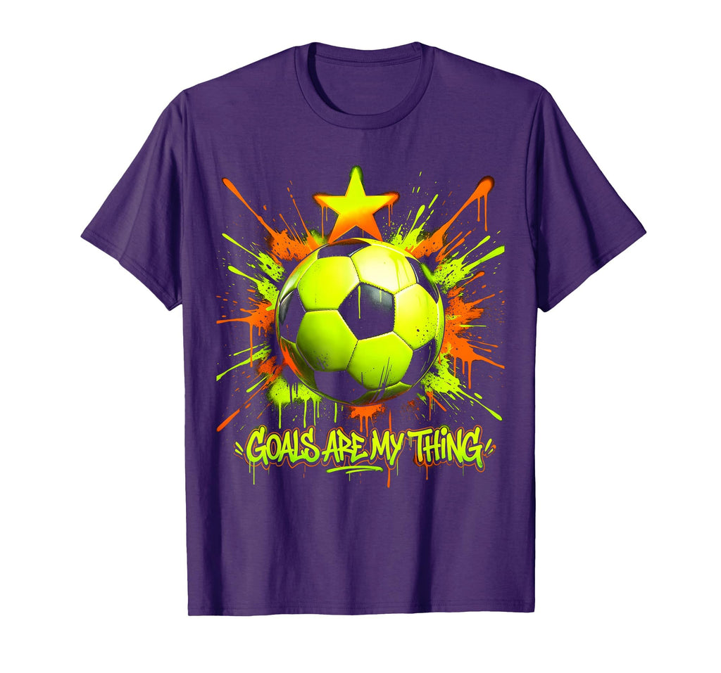 Goals Are My Thing Soccer T-Shirt - Trendy Graphic Men Women - T-Shirt, Sweatshirt, Hoodie