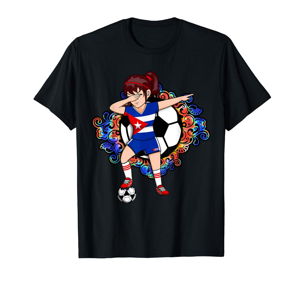 Dabbing Soccer Cuba Fans Jersey T-Shirt - Casual Everyday Wear Unisex - T-Shirt, Sweatshirt, Hoodie