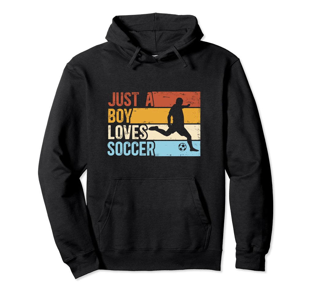Funny Just Who Loves Soccer Hoodie - Aesthetic Graphic for Adults - T-Shirt, Sweatshirt, Hoodie