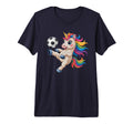Kawaii Soccer Just Who Loves Unicorns T-Shirt - Aesthetic Graphic Unisex - T-Shirt, Sweatshirt, Hoodie
