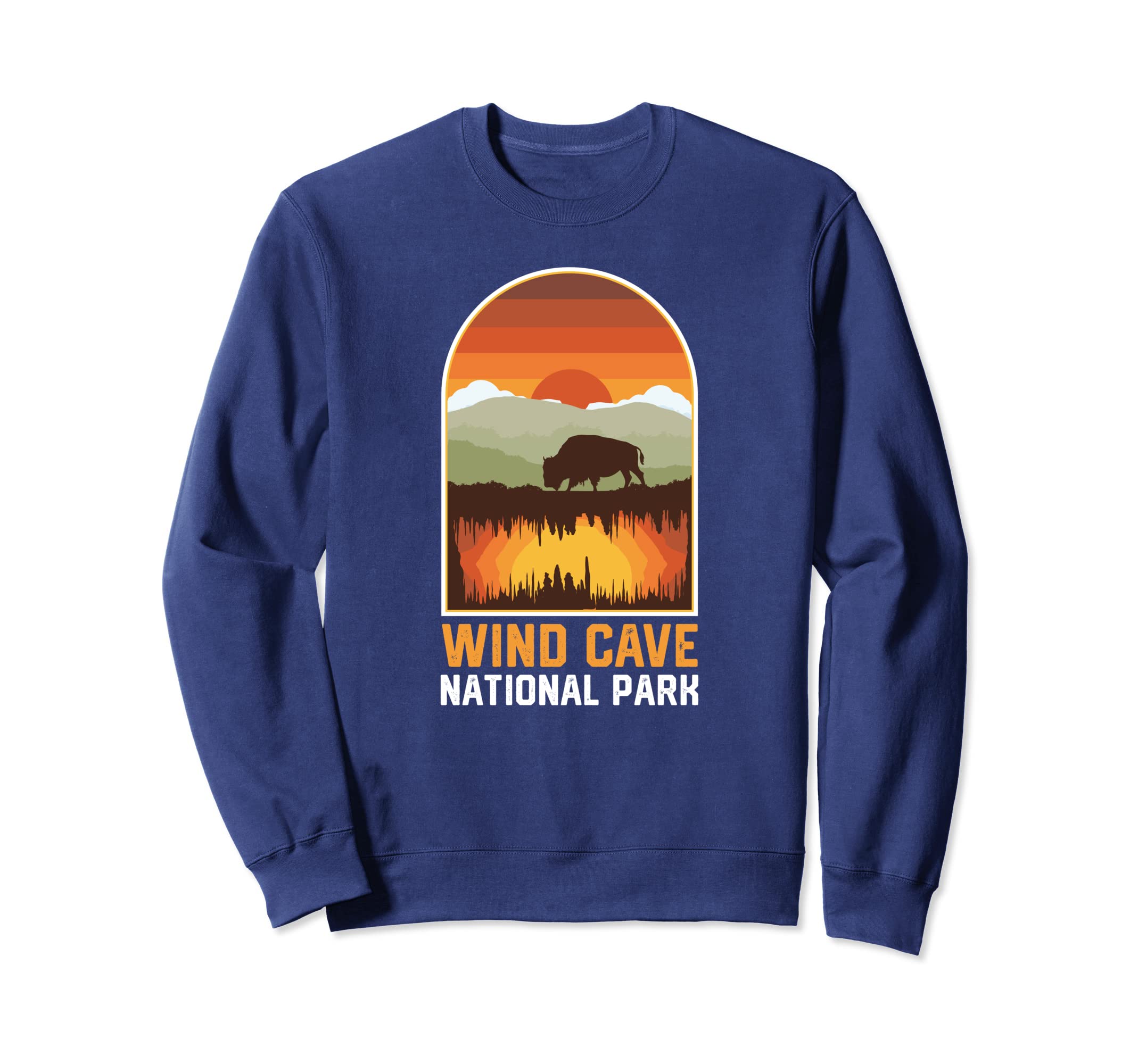 Wind Cave National Park Sunset Sweatshirt - Casual Everyday Wear Unisex - T-Shirt, Sweatshirt, Hoodie