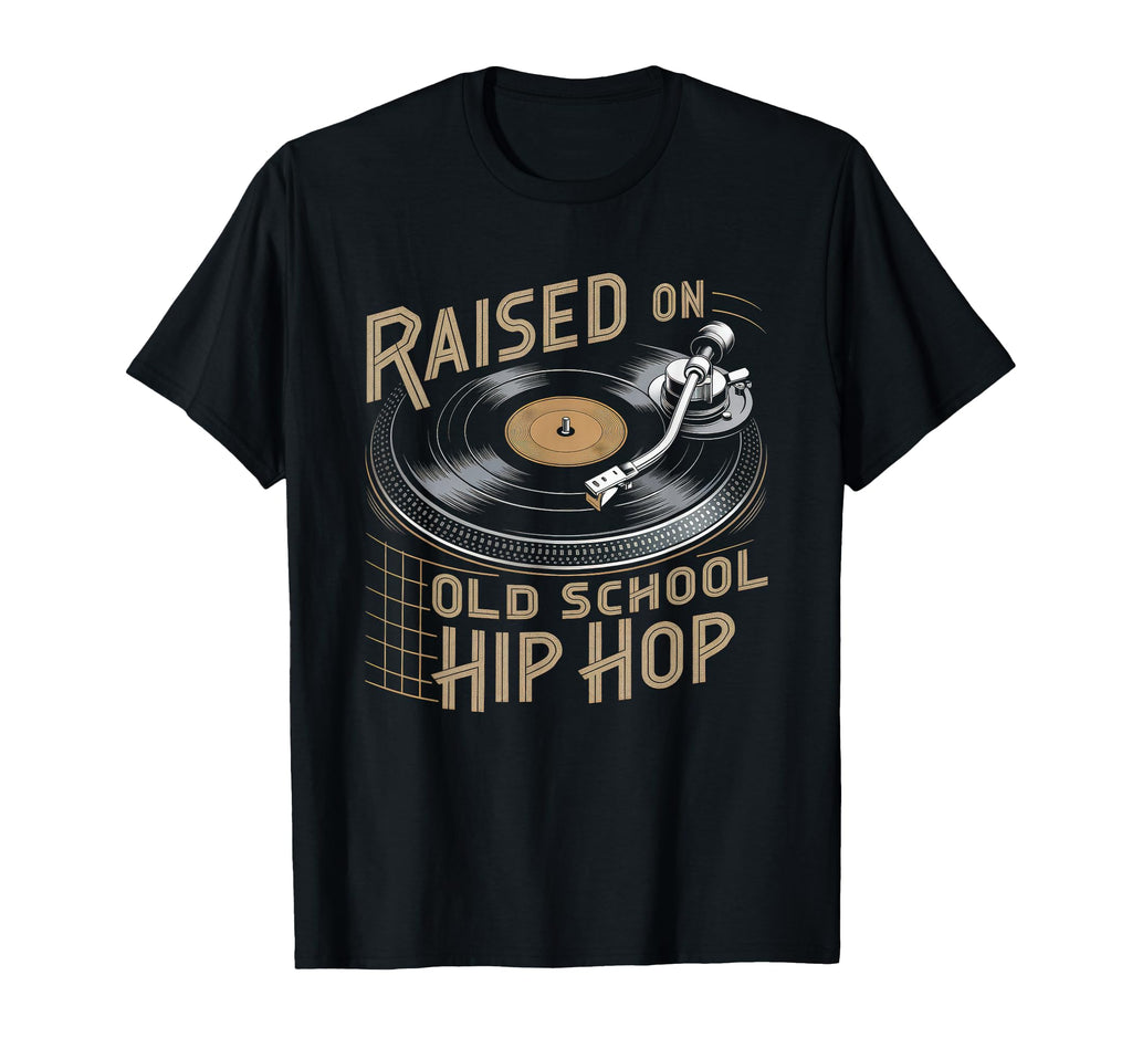 Raised Old School Hip Hop Cassette T-Shirt - Fun Novelty Design Unisex - T-Shirt, Sweatshirt, Hoodie