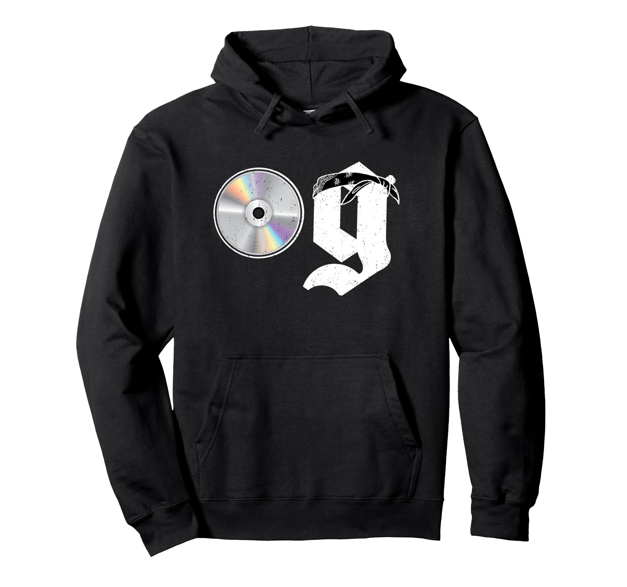 Old School Dad Og Hip Hop Head Cd Hoodie - Novelty Apparel Unisex - T-Shirt, Sweatshirt, Hoodie