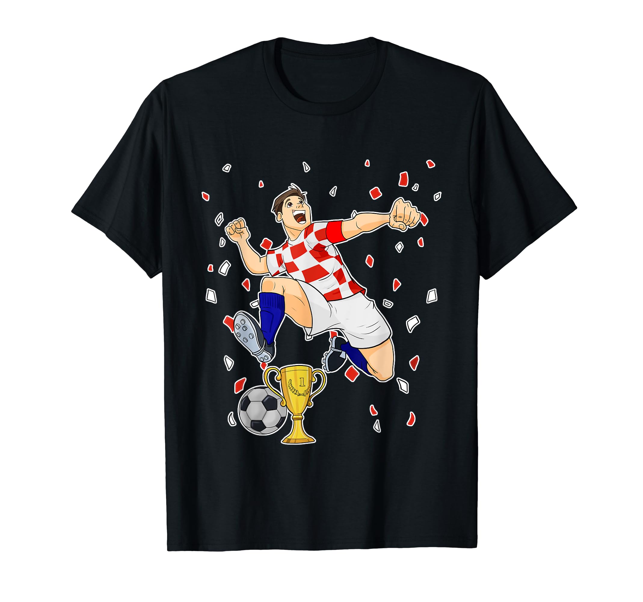 Croatian Soccer Gifts Soccer T-Shirt - Minimalist Print for Adults - T-Shirt, Sweatshirt, Hoodie
