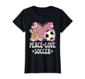 Peace Love Soccer Lover Outfit Cheetah T-Shirt - Unique Graphic for Adults - T-Shirt, Sweatshirt, Hoodie