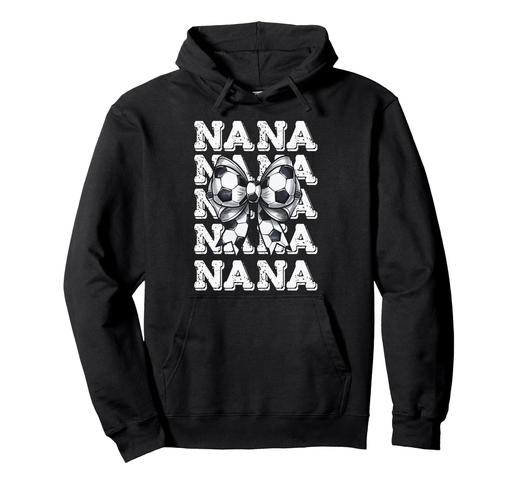 Coquette Soccer Nana Matching Family Bow Hoodie - Aesthetic Graphic Unisex - T-Shirt, Sweatshirt, Hoodie