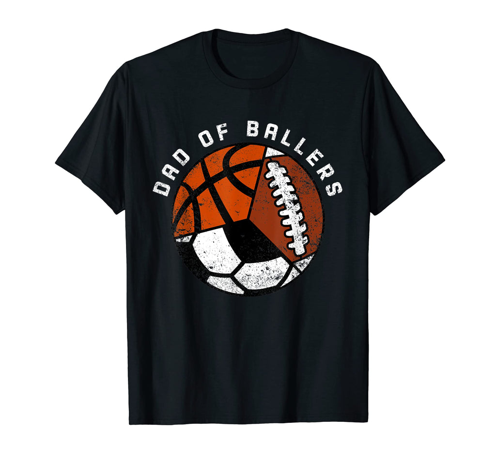 Mens Dad Ballers Funny Soccer T-Shirt - Streetwear Style for Adults - T-Shirt, Sweatshirt, Hoodie