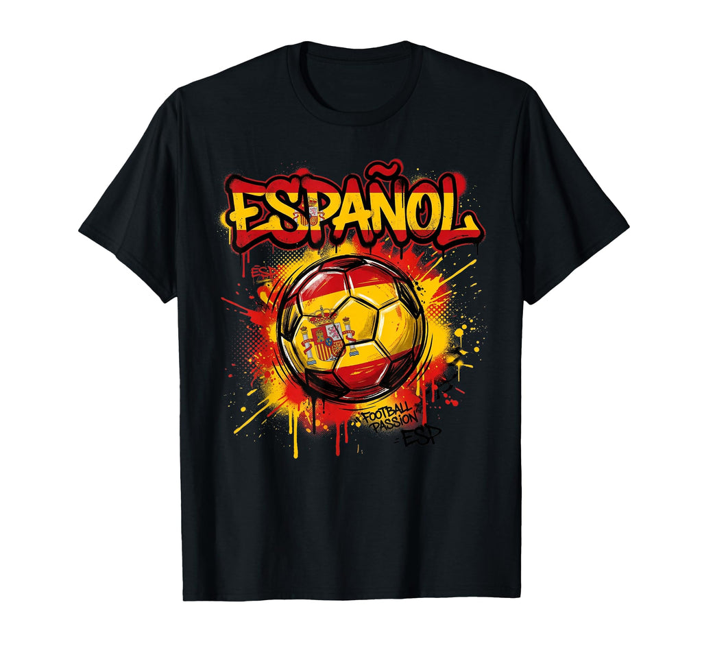 Spain Football Soccer Player Flag T-Shirt - Novelty Apparel Men Women - T-Shirt, Sweatshirt, Hoodie