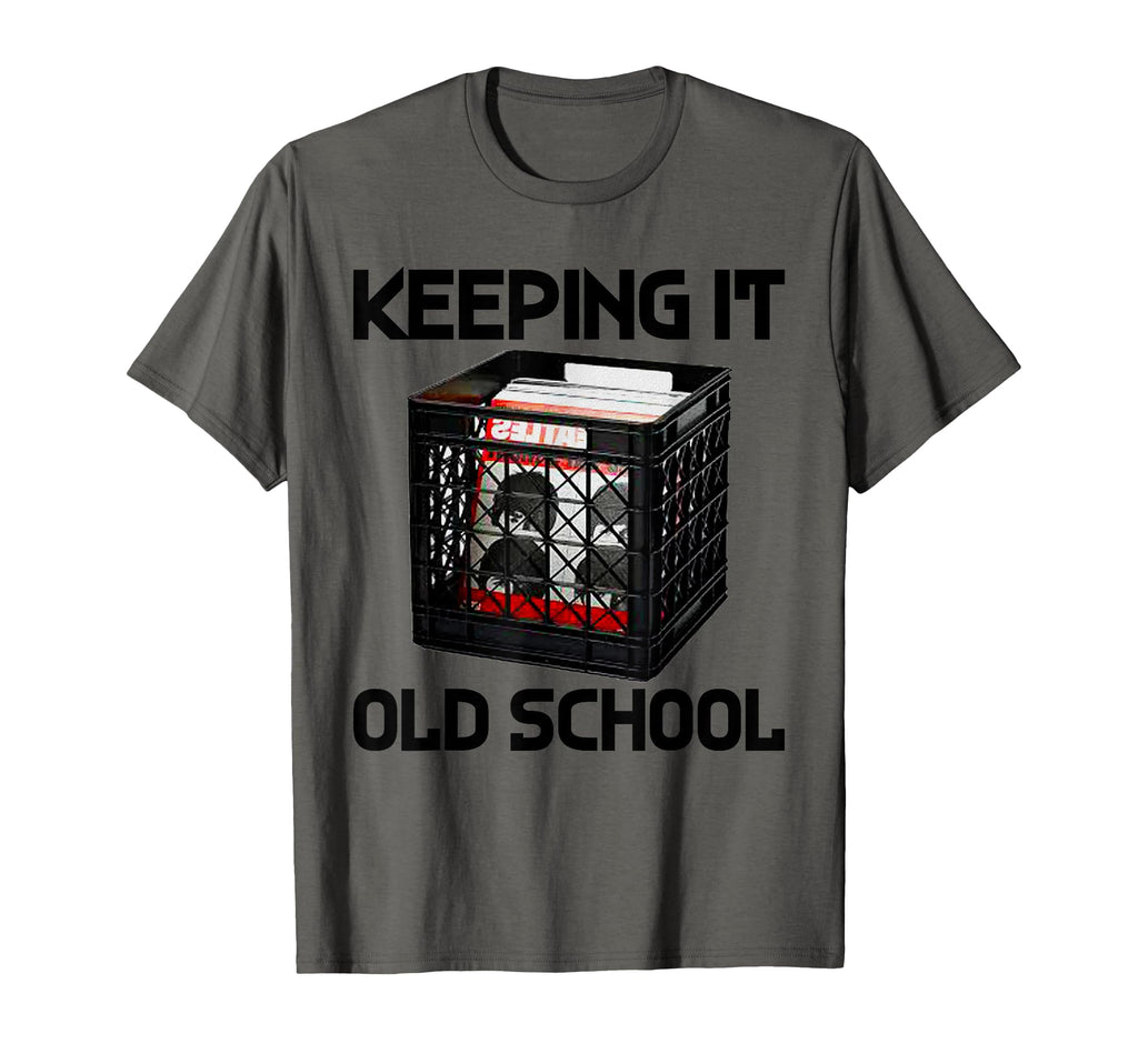 Keeping It Old School Vinyl Record T-Shirt - Unique Graphic for Adults - T-Shirt, Sweatshirt, Hoodie
